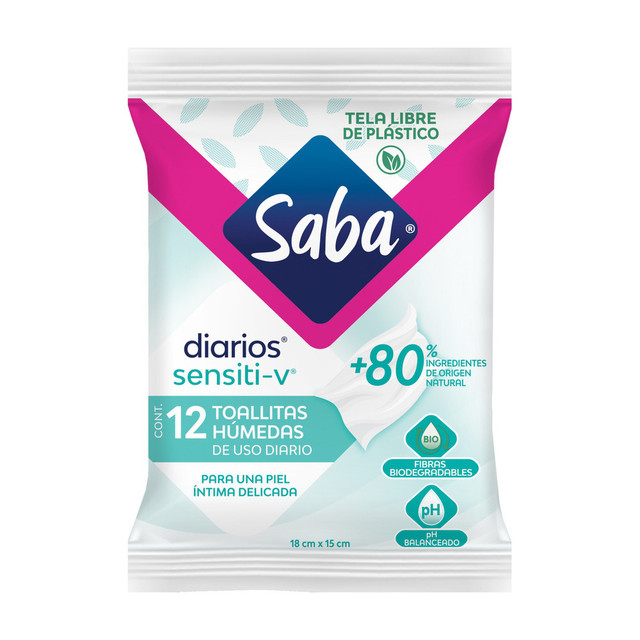 Saba Feminine Wet Wipes