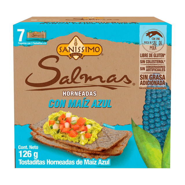 Tostadas De Maíz Azul Salmas