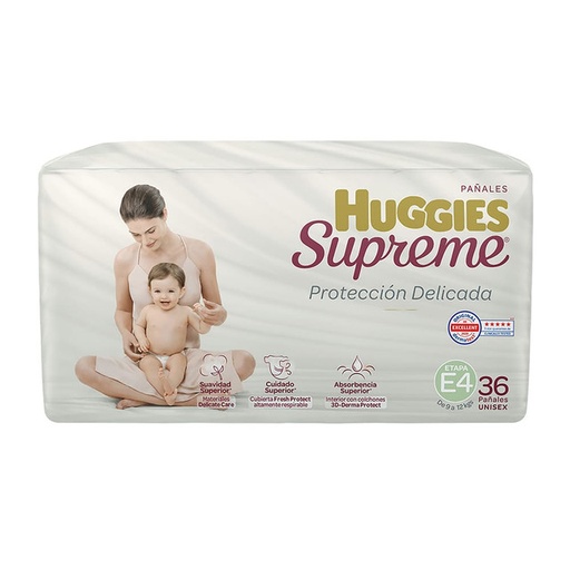 Pañal Niño Huggies Supreme T-4 (36pz)
